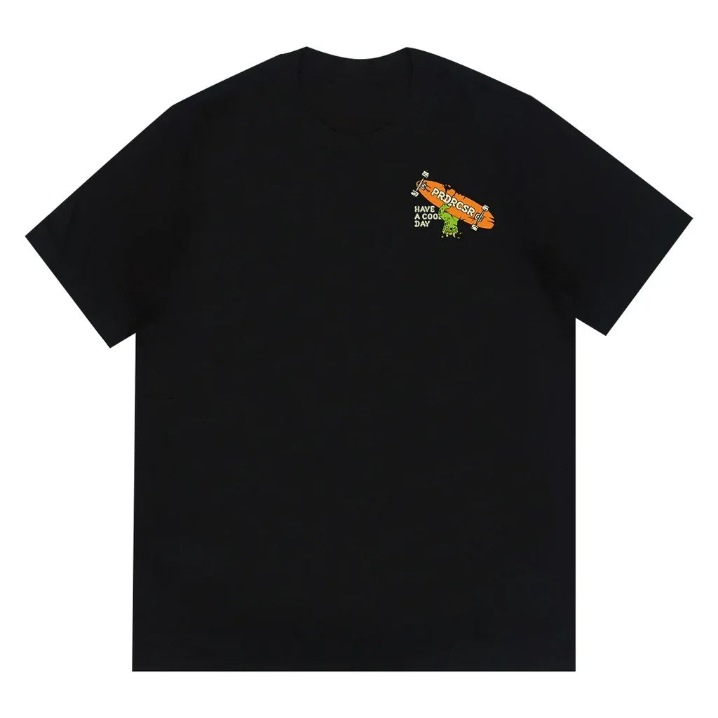 Camiseta Básica Unissex Com Estampa Mão Zombie Skateboard