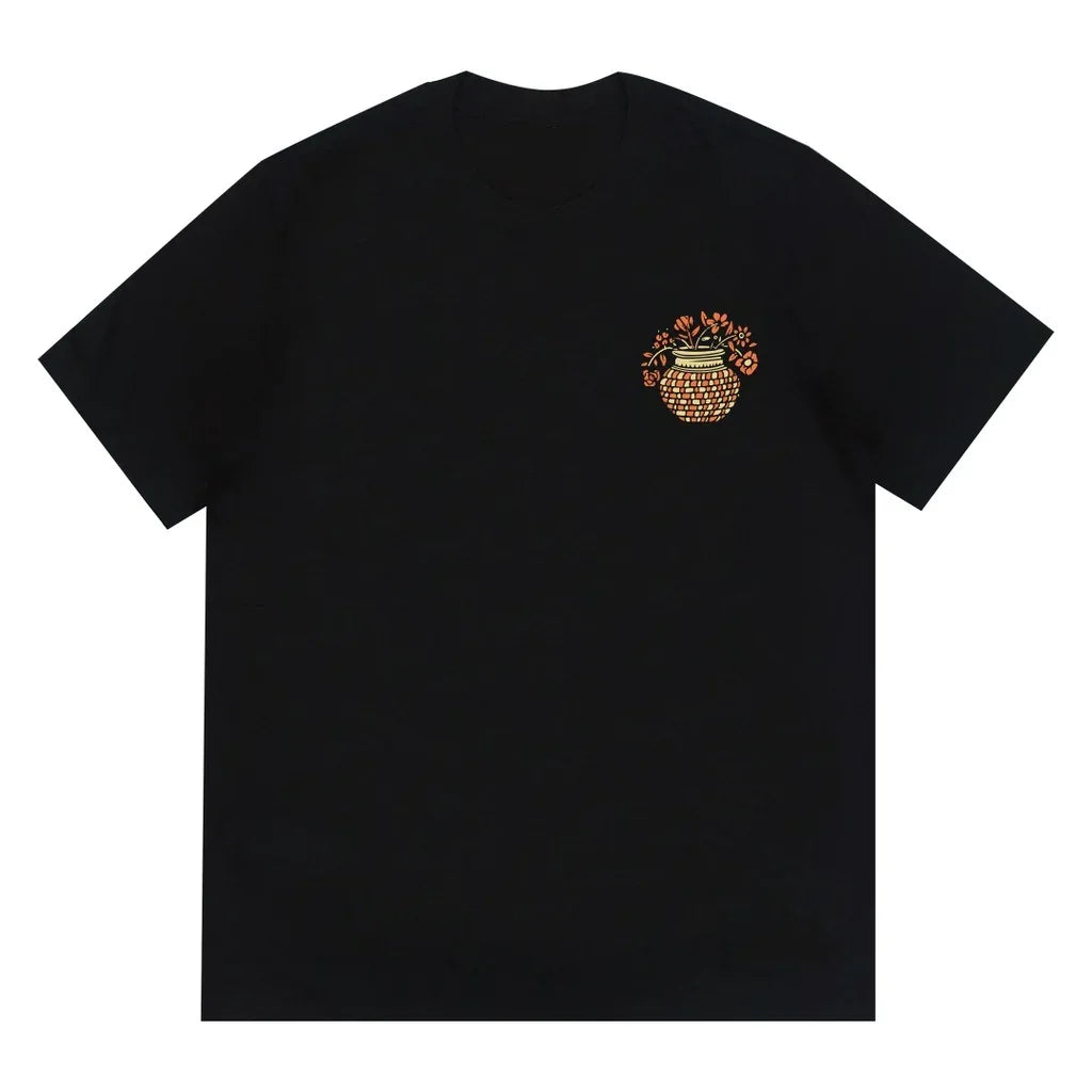Camiseta Básica Unissex Com Estampa Vaso De Planta