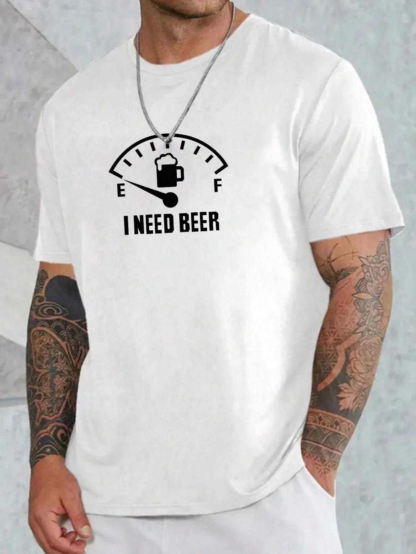 Camiseta Básica Unissex Com Estampa Tanque De Combustível Cerveja