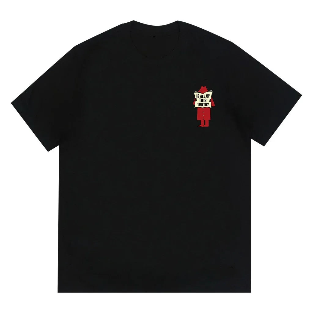 Camiseta Básica unissex Com Estampa Homem Lendo Jornal