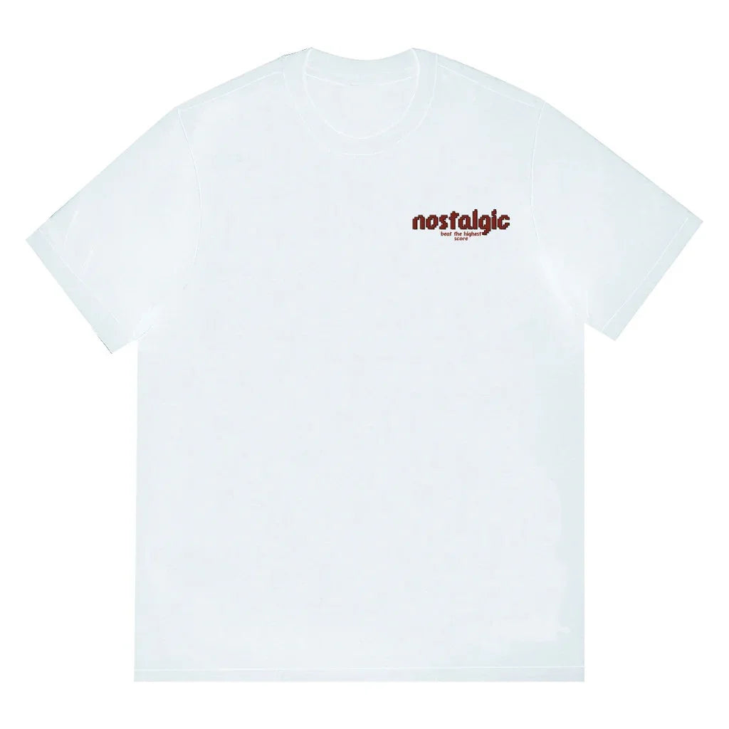 Camiseta Básica Unissex Com Estampa Nostálgica Pixelado