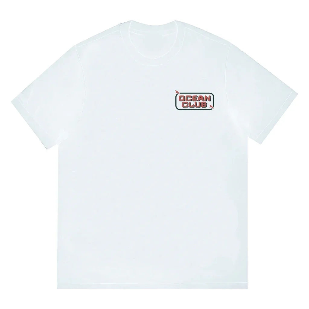 Camiseta Básica Unissex Com Estampa Clube do Oceano