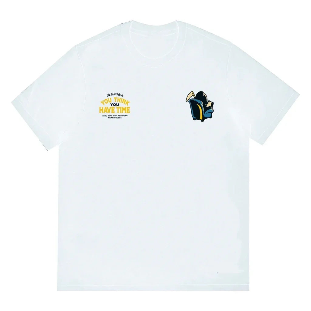 Camiseta Básica Unissex Com Estampa Ceifador Da Morte