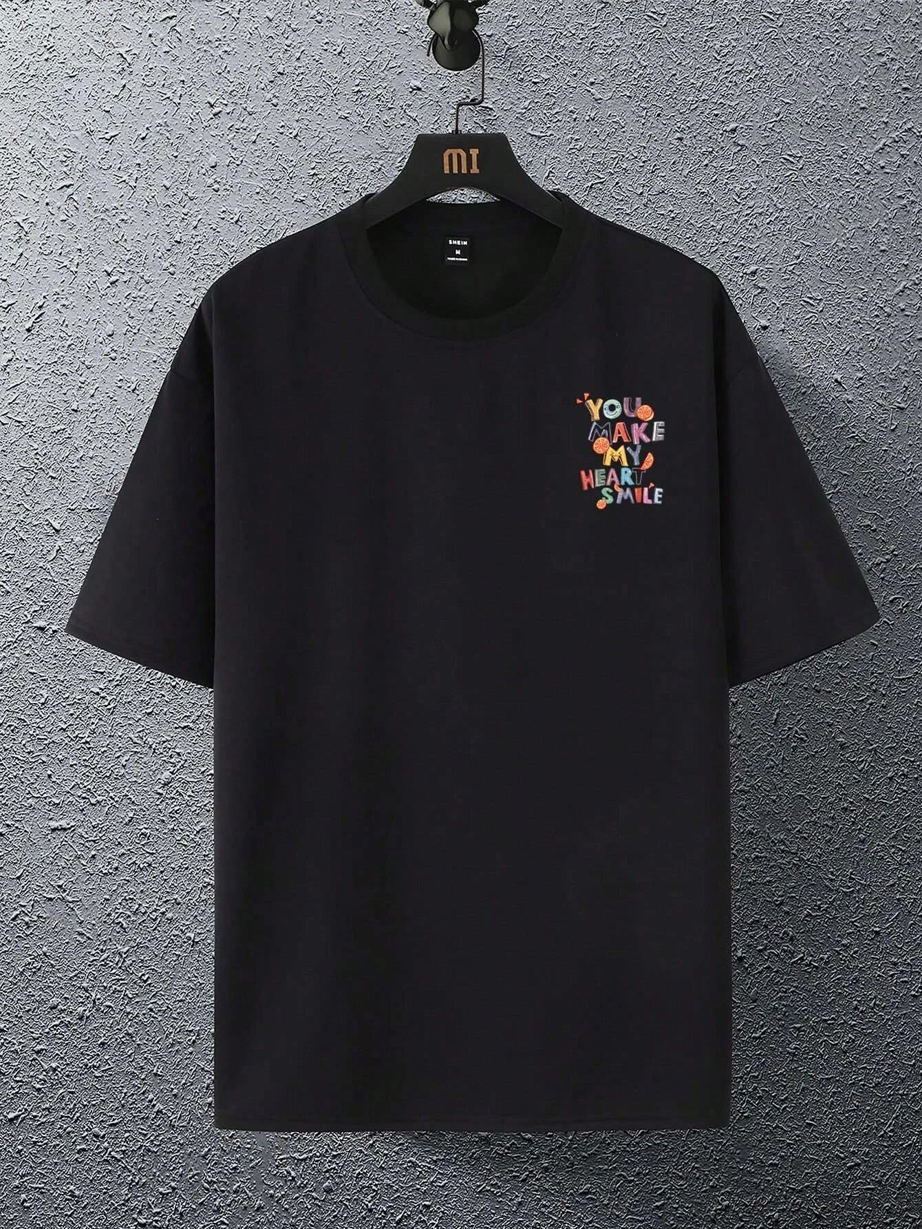 Camiseta Básica Unissex You Make My Heart Smile - preto