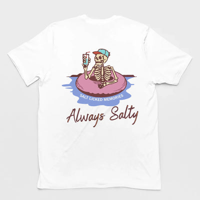 Camiseta Feminina Always Salty Skull -