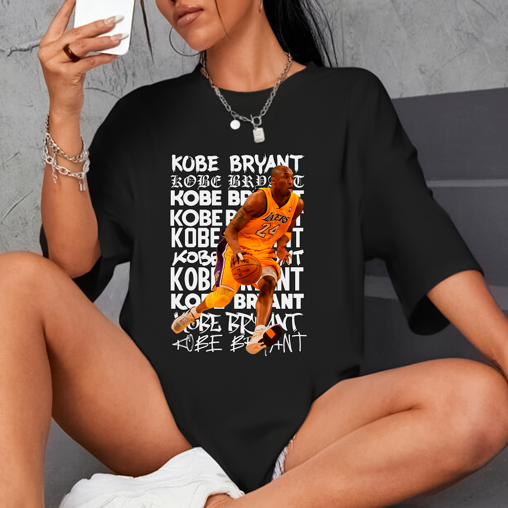 Camiseta Oversized Kobe Brayant Nomes NBA