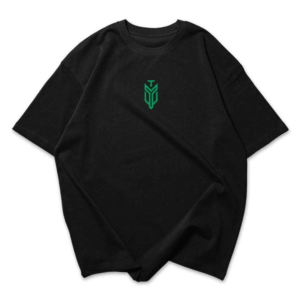 Camiseta Oversized Cat Anti Cardio Verde