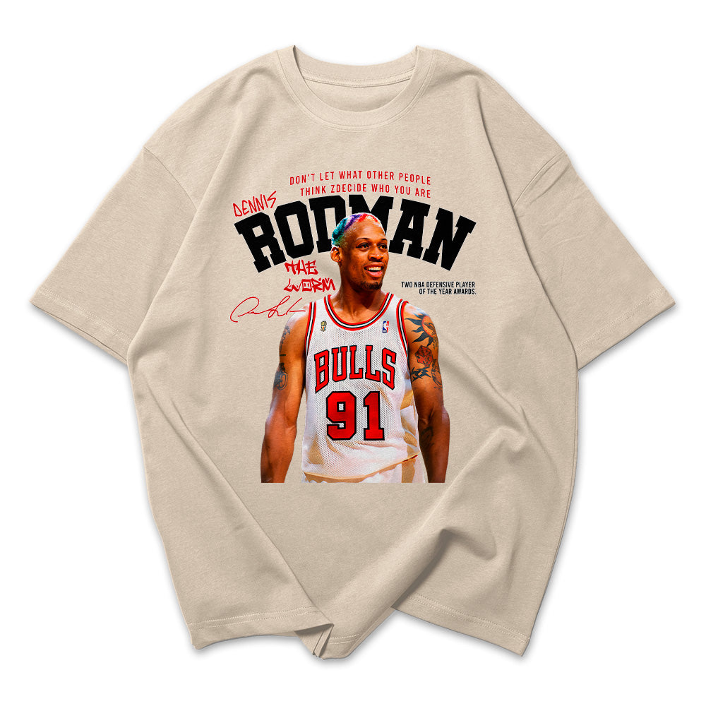Camiseta Oversized Rodman Assinatura NBA