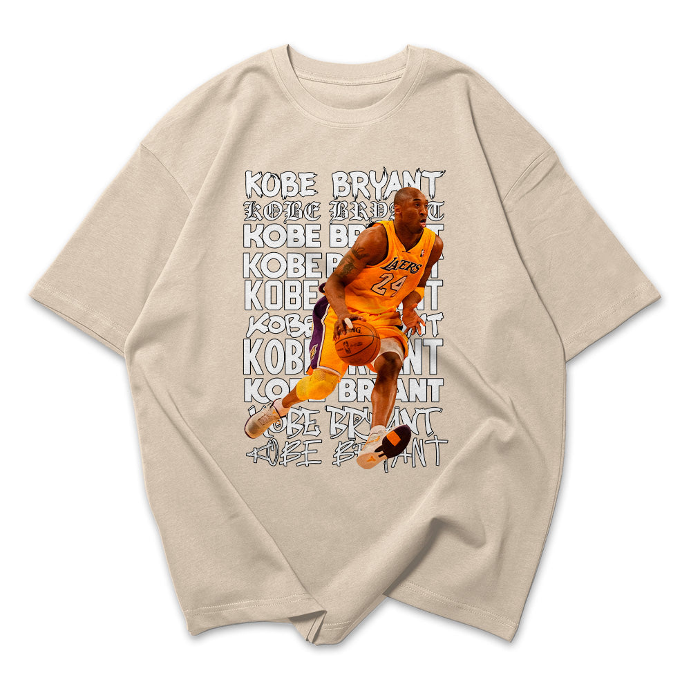 Camiseta Oversized Kobe Brayant Nomes NBA