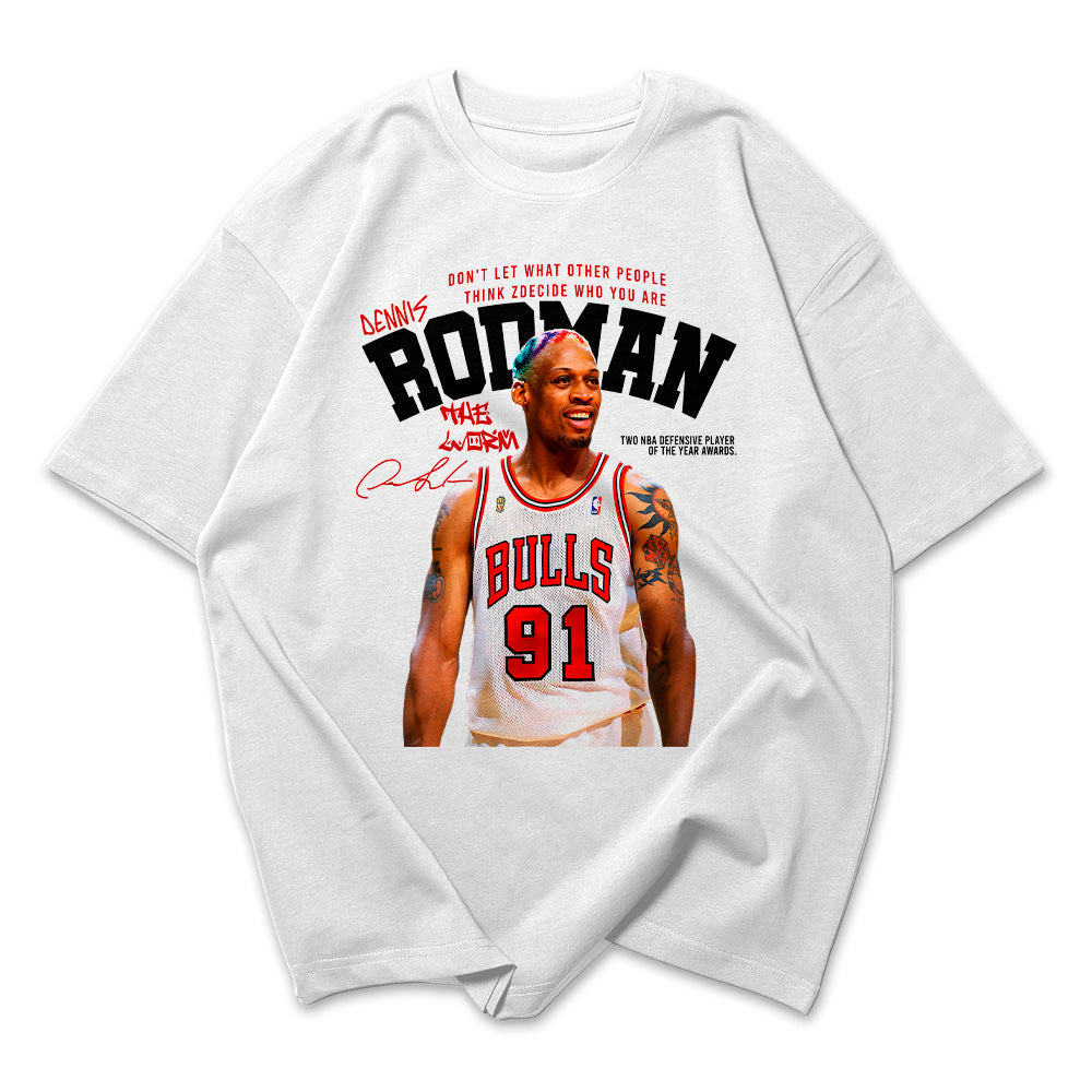 Camiseta Oversized Rodman Assinatura NBA