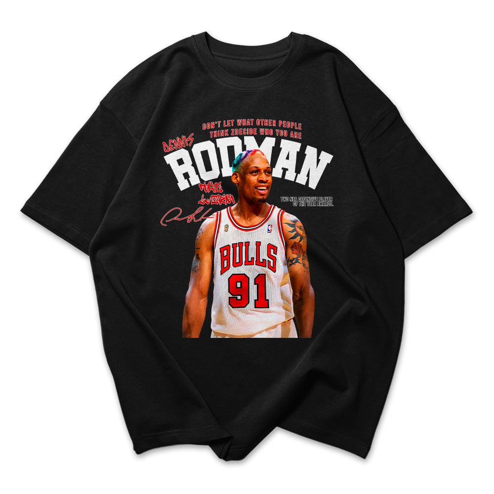 Camiseta Oversized Rodman Assinatura NBA