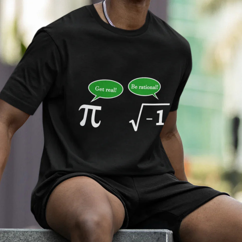 Camiseta Básica Pi e Raiz Imaginária Funny Joke