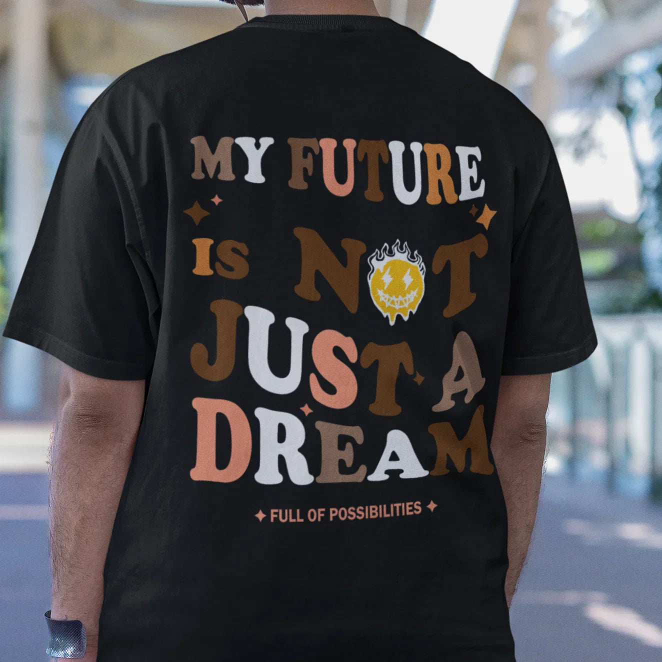 Camiseta Básica Masculina Street Meu Futuro Não é Apenas um Sonho