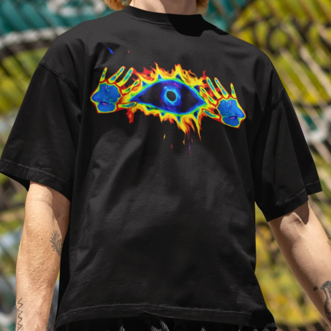 Camiseta Básica Olho Psicodélico Aestethic