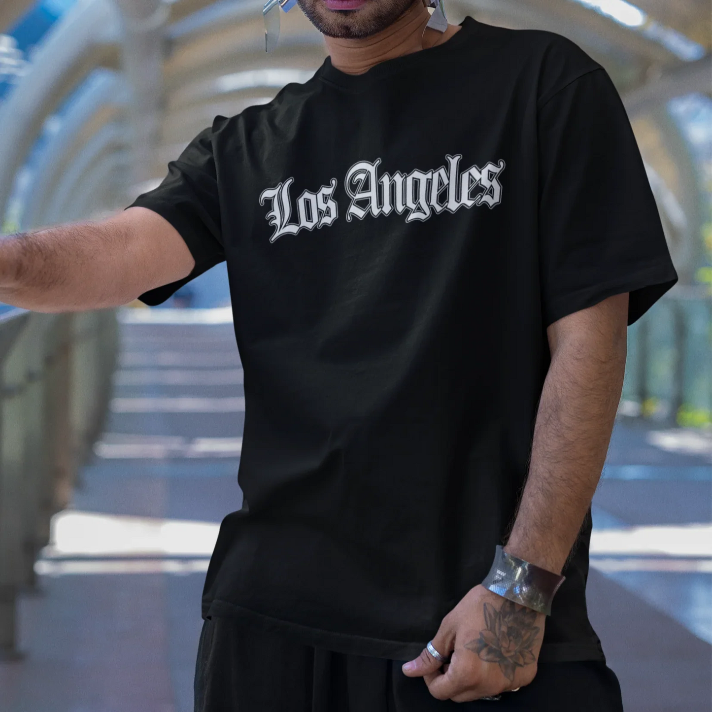 Camiseta Básica Masculina Los Angeles Street