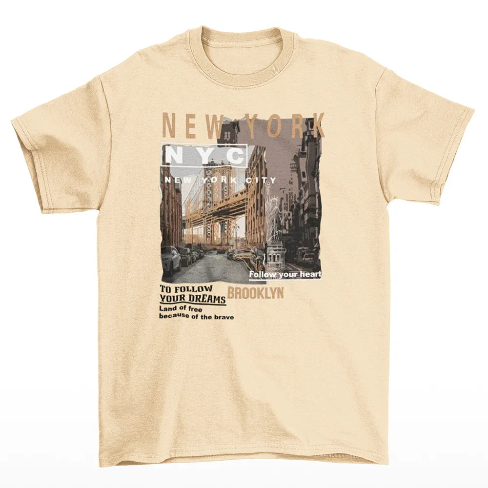 Camiseta Básica New York Brooklyn