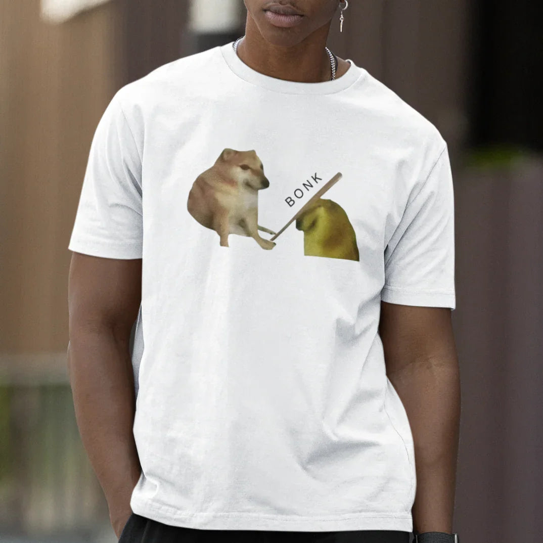 Camiseta Básica Unissex Dogs Meme Bonk