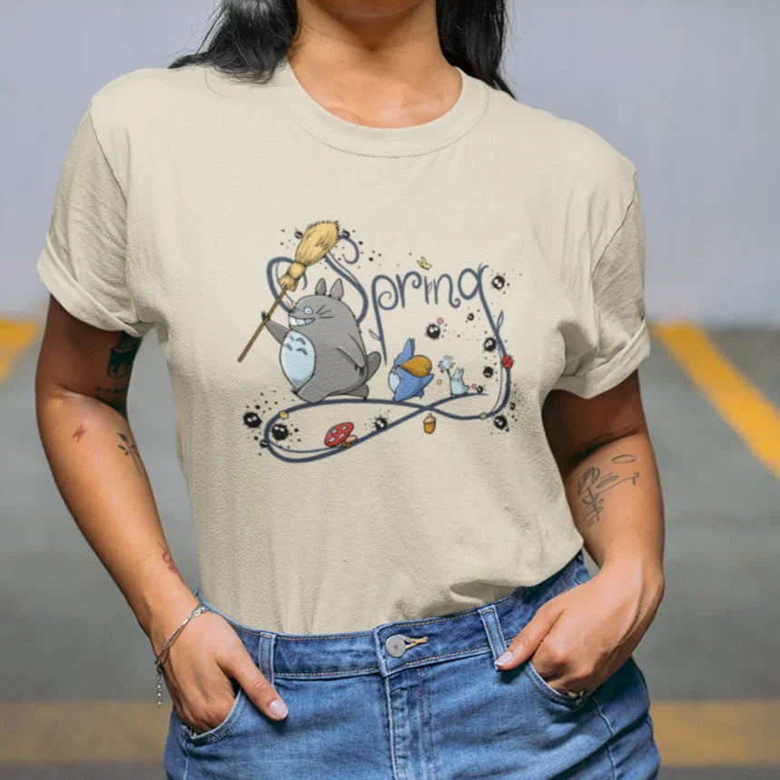 Camiseta Básica Meu Amigo Totoro Spring