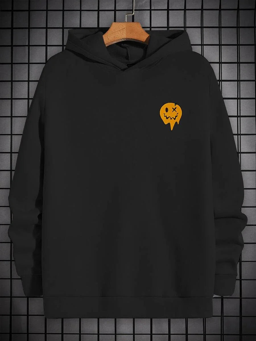 Blusa Moletom Masculino Smile Derretido - preto