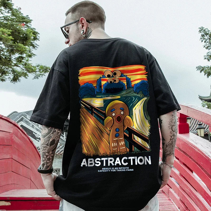 camiseta Básica Com Estampa Biscoito Panico O Grito