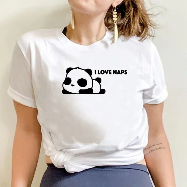 Camiseta Básica I Love Naps - BRANCO
