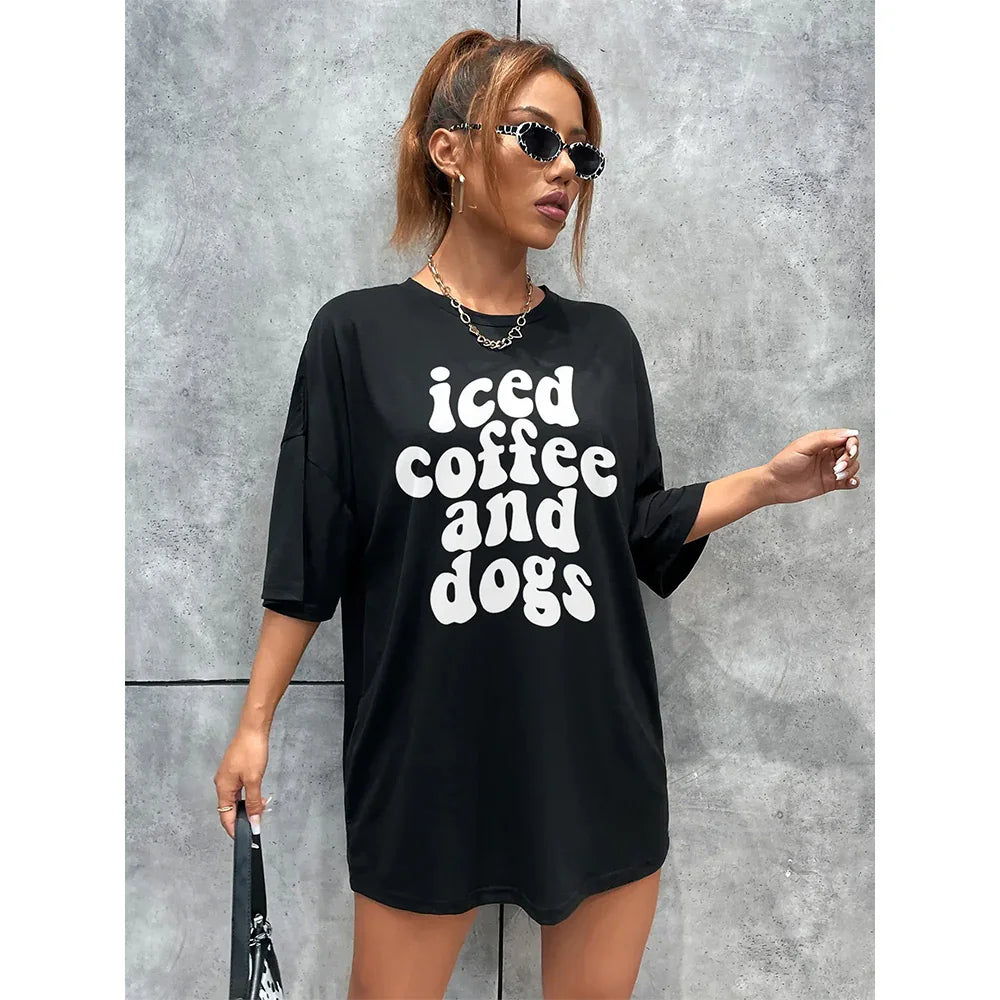 Camiseta Básica Unissex Com Estampa Café Gelado
