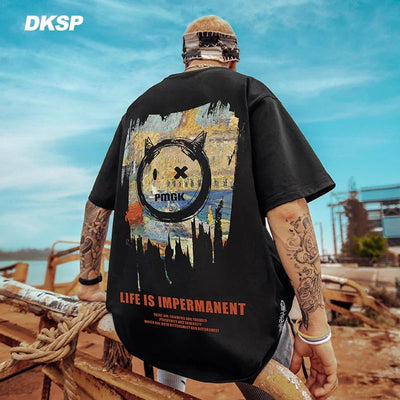 Camiseta básica Com Estampa Pintura