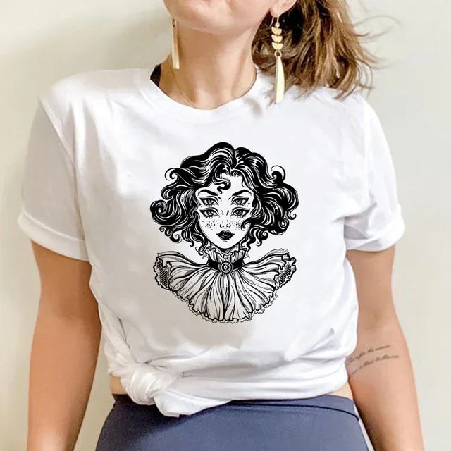 Camiseta Básica Mulher 4 Olhos - Branco