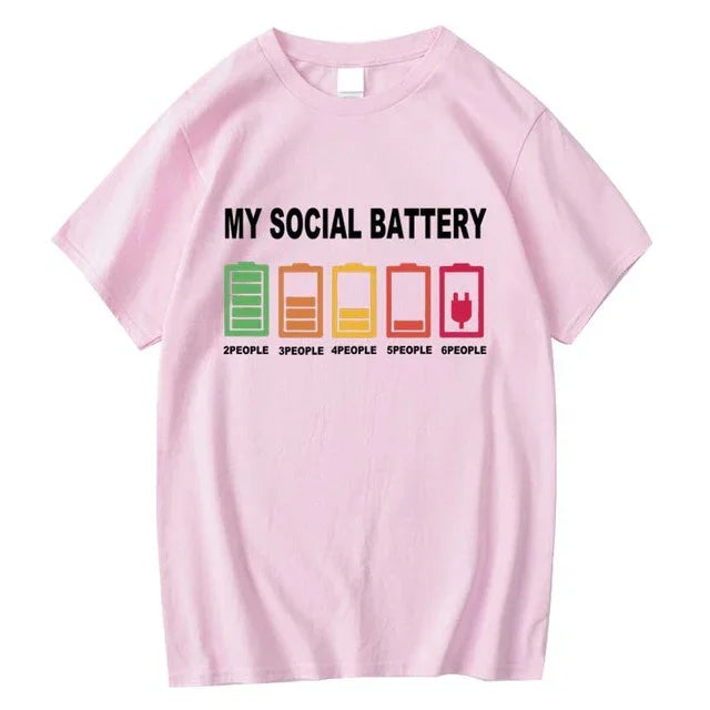 Camiseta básica com estampa bateria social