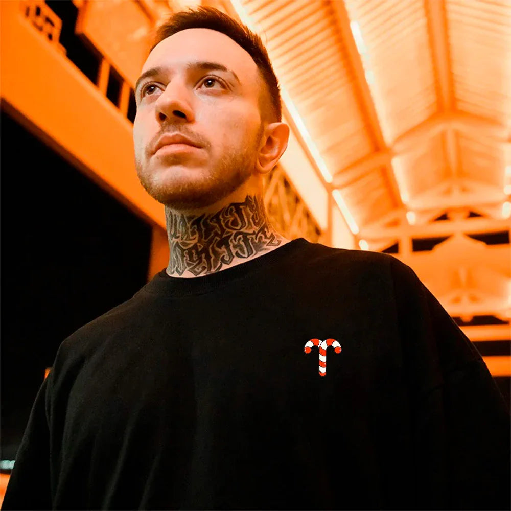 Camiseta Básica Unissex Com Estampa Doces De natal