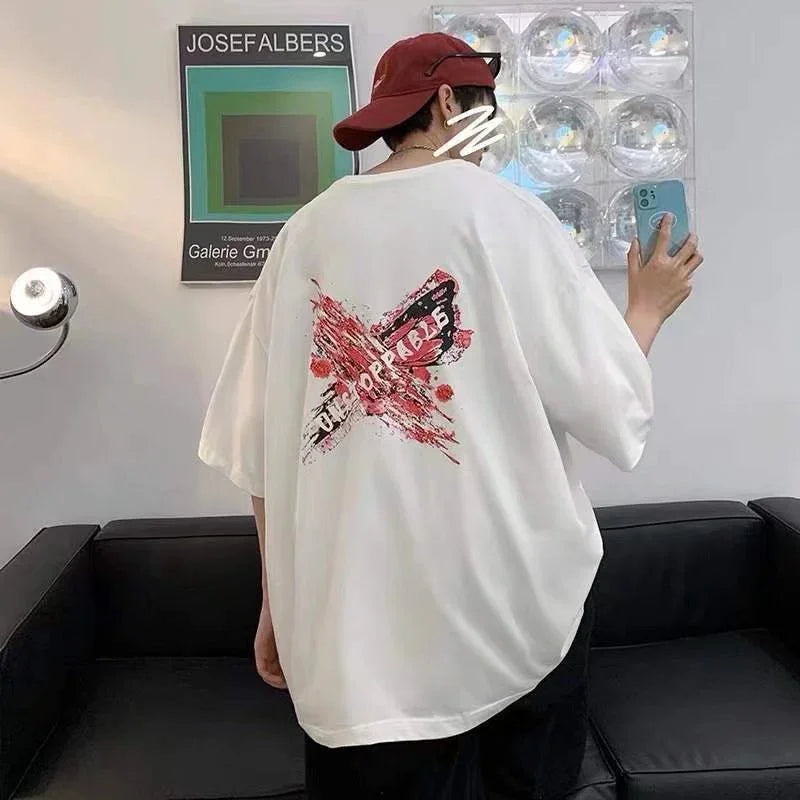 Camiseta Básica Com Estampa Sangue