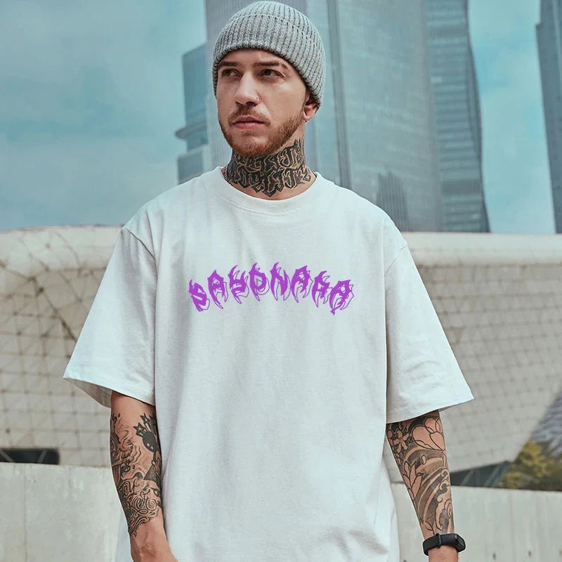 Camiseta Básica Com Estampa Sayonara Urso - Branco