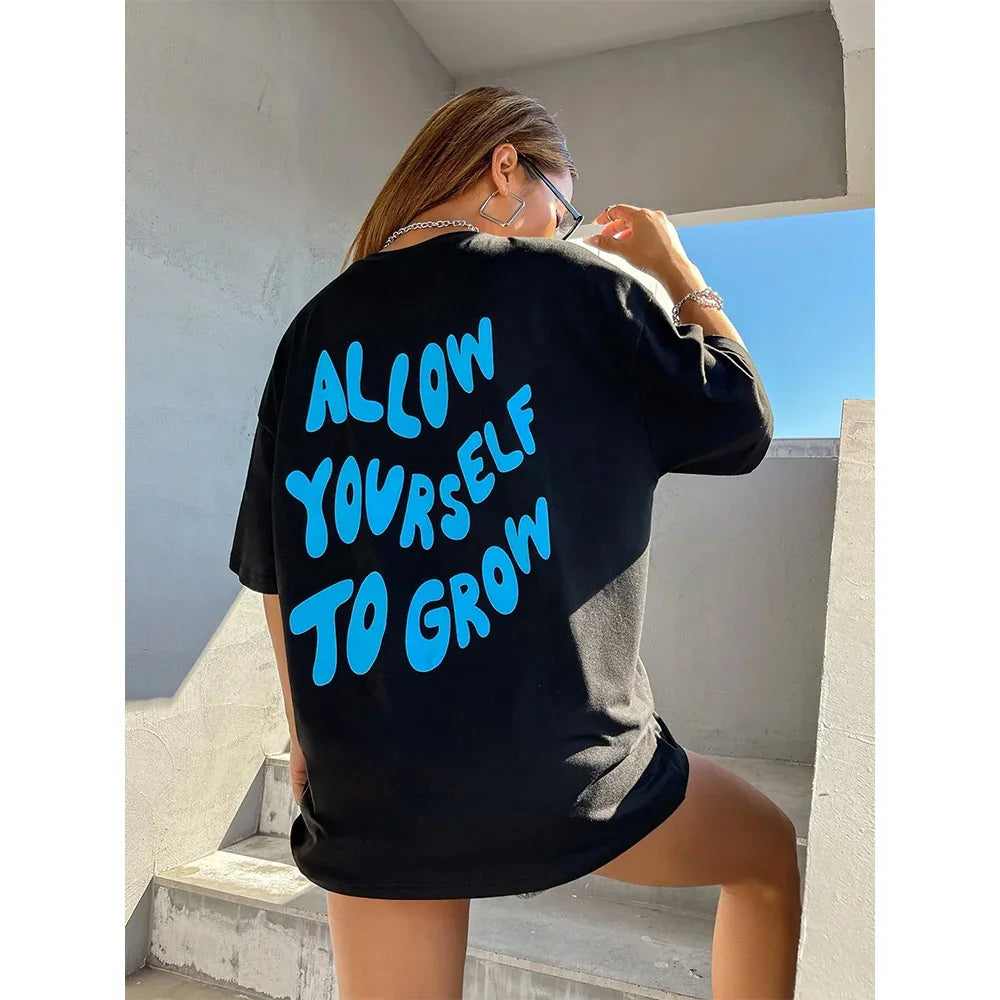 Camiseta Feminina Com Estampa Frase Motivacional