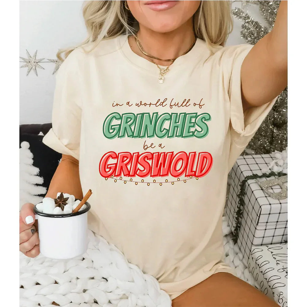 Camiseta Básica Feminina Com Estampa Griswold
