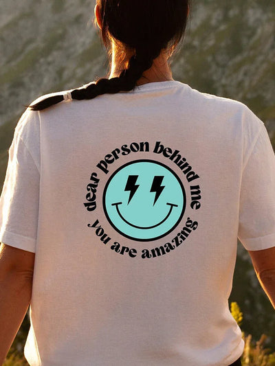 Camiseta Feminina Com Estampa Rosto Raio