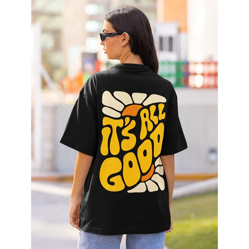 Camiseta Básica Feminina com Estampa Girassol Planta