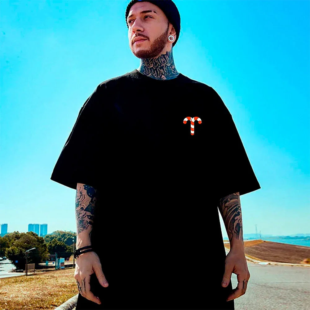 Camiseta Básica Unissex Com Estampa Doce De natal