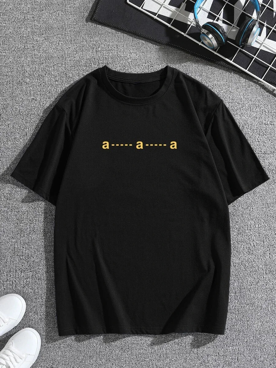 camiseta feminina com estampa A A A