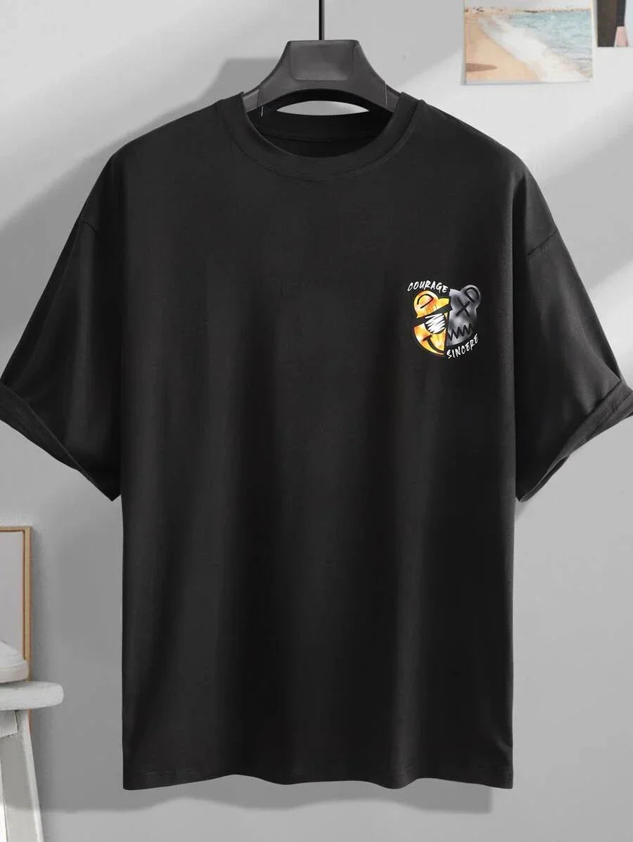 Camiseta Básica Masculina Urso Idea Era Street Bear First Class Preto