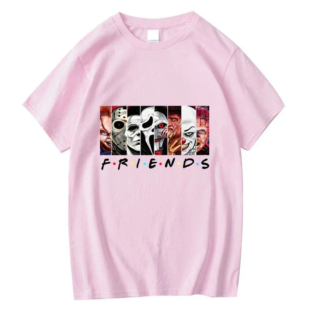 Camiseta básica com estampa filmes terror