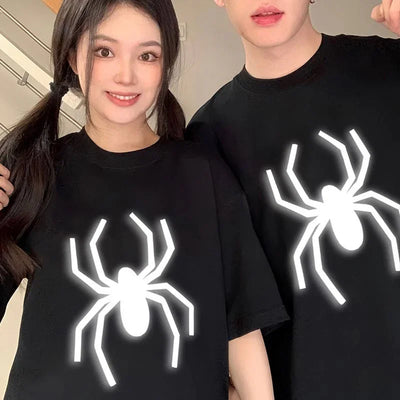 Camiseta Básica Com Estampa Aranha