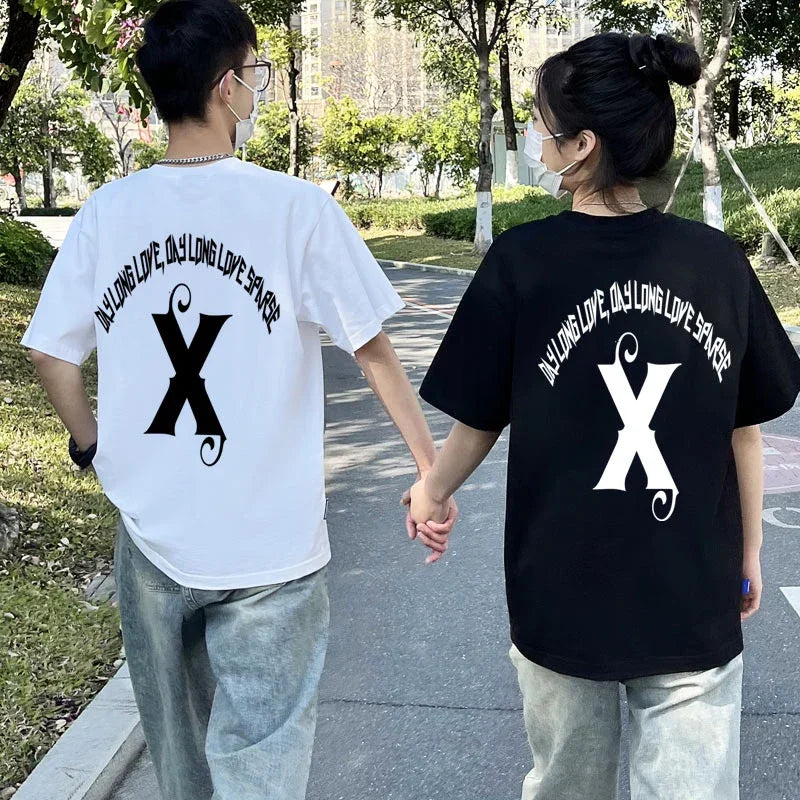 Camisetas Casal Day Long Love - PRETO ( COSTA )