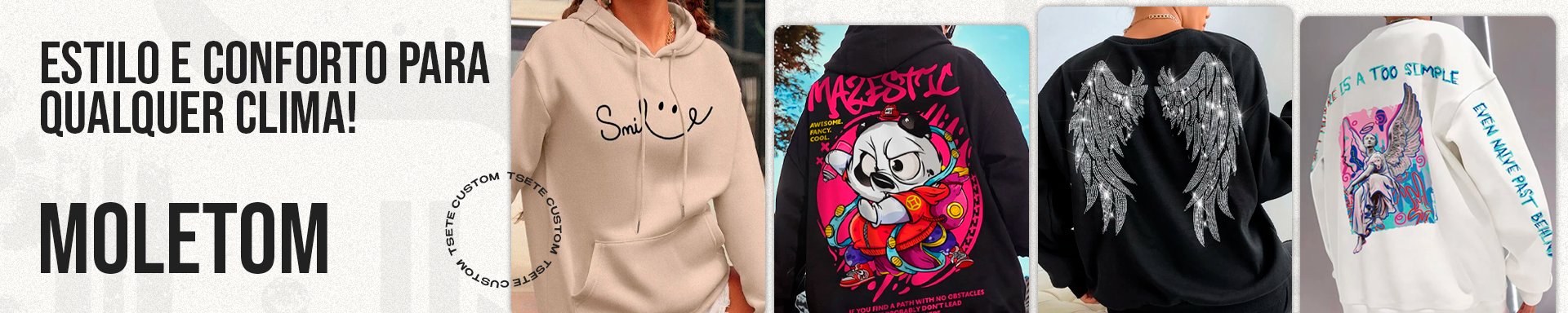 MOLETONS T SETE CUSTOM
