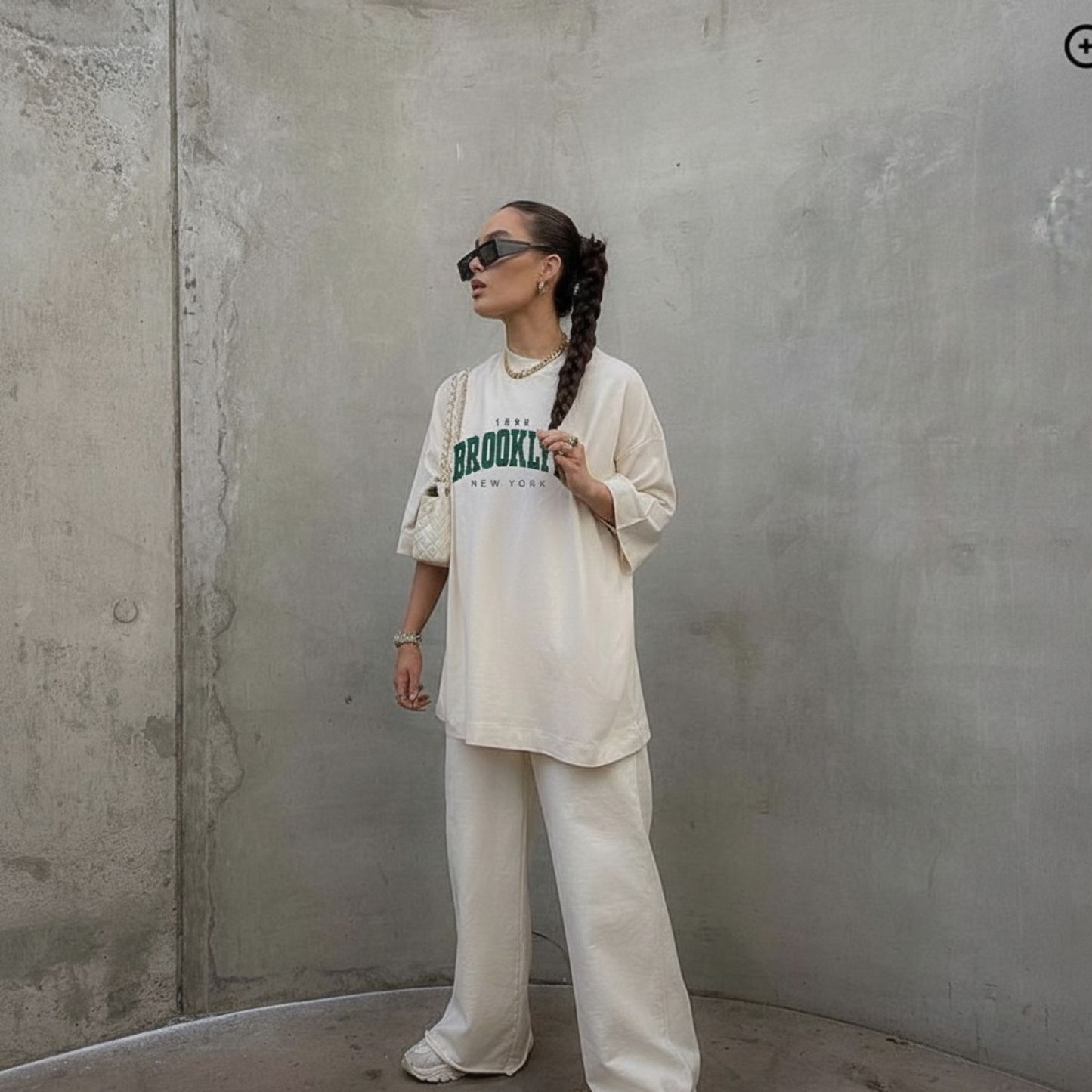 Camiseta Básica Feminina Estilo Brooklyn New York 1898