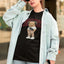 Camiseta Básica Feminina Teddy Bear Aesthetic - Preto