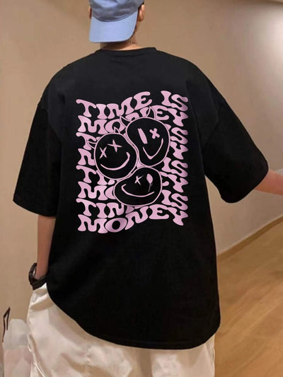 Camiseta Básica Unissex Time Is Money Smile
