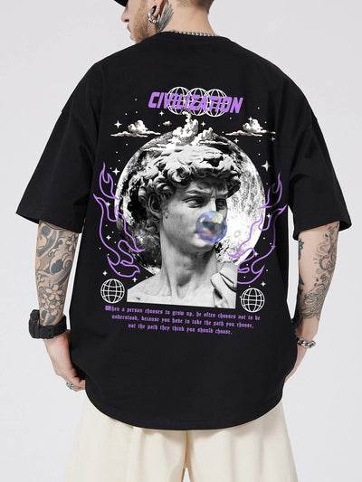 Camiseta Básica Unissex Civilization Moon