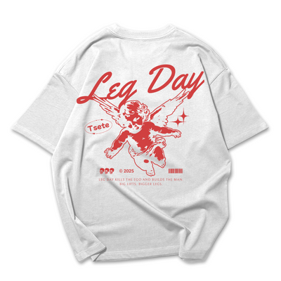 Camiseta Oversized Angel Leg Day