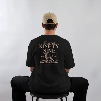 Camiseta Oversized Ninety Nine Ovelha Black