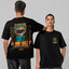 camiseta basica preta urso de oculos escuro - Preto